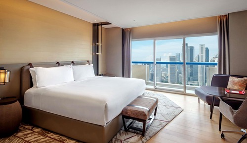 Swiss Marina Bay, 1 King Plus, High Floor, Balcony, Marina Bay View