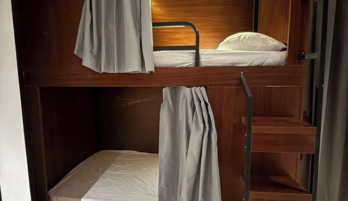 Single Bed in Mixed Capsule Dorm with Private Bathroom