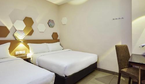 Standard Room with One Double Bed and One Single Bed (No Window)