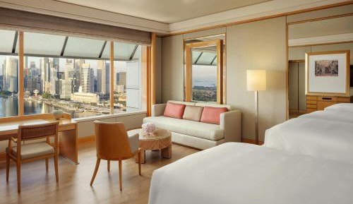 Deluxe Marina, 2 Twin Beds, Marina Bay View