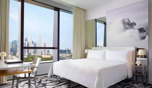 Premier, Guest Room, 1 King, Marina Bay View